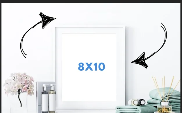 8x10 photo dimensions in inches, centimeters, millimeters, feet, and pixels